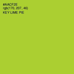 #AACF2E - Key Lime Pie Color Image